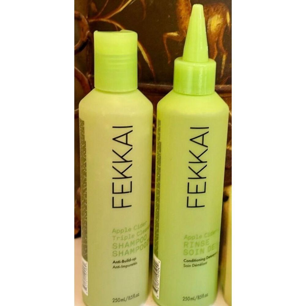 FEKKAI - NWT 2-Piece Apple Cider Detox Hair Duo - Shampoo & Detangler Rinse